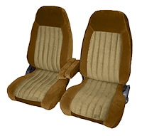 Front Bucket Seat Upholstery for 1988-1995 Chevrolet/GMC Standard Cab Truck [Center Arm Rest/Headrest, Camel/Sandstone]