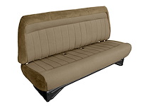 Front Bench Seat Upholstery for 1988-1996 Chevrolet/GMC Standard Cab Truck [No Headrest, Oak/Sandstone]