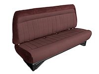 Front Bench Seat Upholstery for 1988-1996 Chevrolet/GMC Standard Cab Truck [No Headrest, Currant/Burgundy]