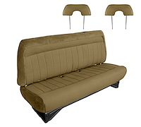 Front Bench Seat Upholstery for 1988-1996 Chevrolet/GMC Standard Cab Truck [With Headrest, Palomino]