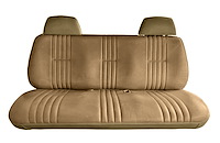 Front Bench Seat Upholstery for 1995-1998 Chevrolet/GMC Standard Cab Truck [With Headrest, Oak/Sandstone]