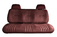 Front Bench Seat Upholstery for 1995-1998 Chevrolet/GMC Standard Cab Truck [With Headrest, Currant/Maroon]