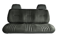 Front Bench Seat Upholstery for 1995-1998 Chevrolet/GMC Standard Cab Truck [With Headrest, Graphite/Charcoal]