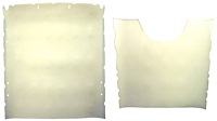 Front and Rear ABS Plastic Headliners for 1973-1991 Chevrolet/GMC Suburban [Foambacked Perforated Vinyl, White]