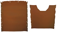 Front and Rear ABS Plastic Headliners for 1973-1991 Chevrolet/GMC Suburban [Foambacked Perforated Vinyl, Ginger]
