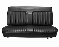 Bench Seat Upholstery for 1982-1993 Chevrolet S-10, GMC S-15, Sonoma Standard Cab Truck [Sierra Vinyl, Black]