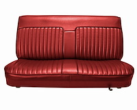 Bench Seat Upholstery for 1982-1993 Chevrolet S-10, GMC S-15, Sonoma Standard Cab Truck [Sierra Vinyl, Red]