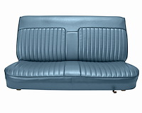 Bench Seat Upholstery for 1982-1993 Chevrolet S-10, GMC S-15, Sonoma Standard Cab Truck [Sierra Vinyl, Light Blue]