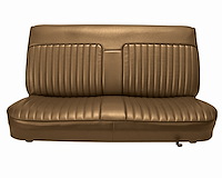 Bench Seat Upholstery for 1982-1993 Chevrolet S-10, GMC S-15, Sonoma Standard Cab Truck [Sierra Vinyl, Saddle]
