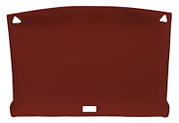 ABS Plastic Headliner for 1982-1993 Chevrolet S-10, GMC S-15, Sonoma Standard Cab Truck [Foambacked Cloth, Red]