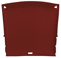 ABS Plastic Headliner for 1982-1993 Chevrolet S-10, GMC S-15, Sonoma 2-Door Extended Cab Truck [Foambacked Cloth, Red]