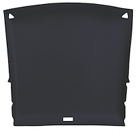 ABS Plastic Headliner for 1982-1993 Chevrolet S-10, GMC S-15, Sonoma 2-Door Extended Cab Truck [Foambacked Cloth, Charcoal]