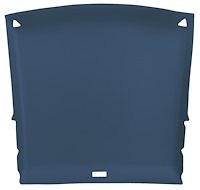 ABS Plastic Headliner for 1982-1993 Chevrolet S-10, GMC S-15, Sonoma 2-Door Extended Cab Truck [Foambacked Cloth, Medium Blue]