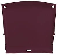 ABS Plastic Headliner for 1982-1993 Chevrolet S-10, GMC S-15, Sonoma 2-Door Extended Cab Truck [Foambacked Cloth, Dark Red]