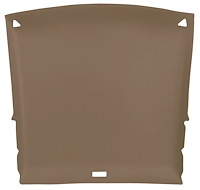 ABS Plastic Headliner for 1982-1993 Chevrolet S-10, GMC S-15, Sonoma 2-Door Extended Cab Truck [Foambacked Cloth, Dark Beige]