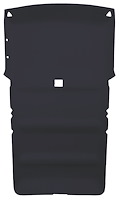 ABS Plastic Headliner for 1983-1991 GMC S-15 Jimmy, 1983-1993 Chevrolet S-10 Blazer [2-Door, Foambacked Cloth, Charcoal]