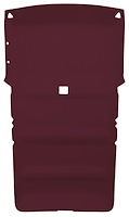 ABS Plastic Headliner for 1983-1991 GMC S-15 Jimmy, 1983-1993 Chevrolet S-10 Blazer [2-Door, Foambacked Cloth, Dark Red]