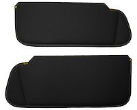 Sun Visors for 1982-1993 Chevrolet Blazer, S-10/GMC S-15, Jimmy, Sonoma [Foambacked Cloth, Black]