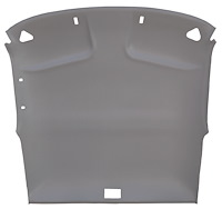 ABS Plastic Headliner for 1994-2003 Chevrolet S-10, GMC Sonoma Extended Cab Truck [Foambacked Cloth, Medium Gray]
