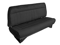 Bench Seat Upholstery for 1988-1996 Chevrolet, GMC C/K Series Standard Cab Truck [Madrid Vinyl, Black]