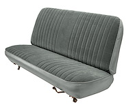 Front Bench Seat Upholstery for 1983-1992 Ford Ranger Standard Cab [Light Gray Montana Grain, Light Charcoal Encore Velour]
