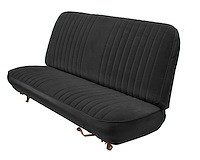 Front Bench Seat Upholstery for 1983-1992 Ford Ranger Standard Cab Truck [Black Sierra Vinyl]