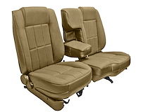 60/40 Bucket Seat Upholstery for 1983-1992 Ford Ranger Standard Cab Truck w/XLT Trim [Palomino Sierra Vinyl]