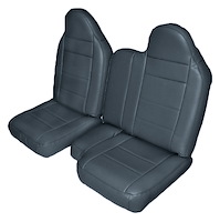 60/40 Front Seat Upholstery for 1998-2003 Ford Ranger Standard Cab Truck [Medium Blue Sierra Vinyl]