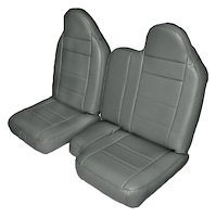 60/40 Front Seat Upholstery for 1998-2003 Ford Ranger Standard Cab Truck [Medium Gray Montana Vinyl]