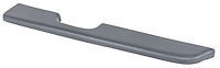 Standard Armrest Pad for 1987-1993 Ford Mustang With Power Windows [Right/Passenger Side, Dark Gray]