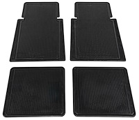 Black Rubber Floor Mats Fits Select 1960-1981 Buick, Chevrolet, GMC, Oldsmobile, Pontiac Models