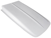 Fiberglass Z28 Style Cowl Induction Hood Scoop, 2.5 in. H [White]