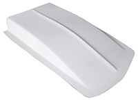 Fiberglass Z28 Style Cowl Induction Hood Scoop, 4 in. H [White]