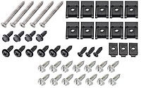 Replacement Dash Bezel Hardware Kit for 1973-1987 Chevrolet & GMC Trucks [47-Piece, Chrome]