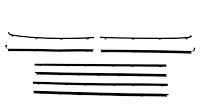 Complete Window Guide Felt Kit for 1965 Chevrolet Chevelle 2-door Post/Sedan [8-Piece Original Style Material]