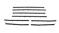 Complete Window Guide Felt Kit for 1966-1967 Chevrolet Chevelle 2-Door Coupe/Hardtop [8-Piece Replacement Style Material]