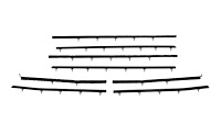 Complete Window Guide Felt Kit for 1966-1967 Chevrolet Chevelle 2-Door Coupe/Hardtop [8-Piece Original Style Material]