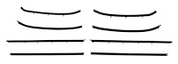 Complete Window Guide Felt Kit for 1968 Chevrolet Chevelle 2-Door Coupe/Hardtop [8-Piece Replacement Style Material]