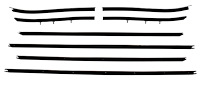 Complete Window Guide Felt Kit for 1969 Chevrolet Chevelle Convertible [8-Piece Replacement Style Material]