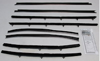 Complete Window Guide Felt Kit for 1969 Chevrolet Chevelle 2-Door Sedan [8-Piece Original Style Material]