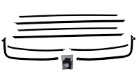 Complete Window Guide Felt Kit for 1970-1972 Chevrolet Chevelle Coupe [8-Piece Original Style Material]
