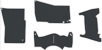 Under Carpet Sound Deadener Kit, OE-Style Fits Select 1960-1966 Chevrolet & GMC Trucks [4-Piece]
