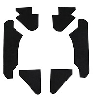 Hood Insulation Pad Kit for 1970-1972 Chevrolet Chevelle, El Camino, 1971-1972 GMC Sprint, w/SS Non-Cowl Hood [6-Piece]