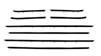 Window Guide Felt Kit for 1968-1969 Chevy Camaro, Pontiac Firebird Coupe/HT w/STD Interior [8-Piece Replacement Style Material]