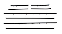 Window Guide Felt Kit for 1968-1969 Chevy Camaro, Pontiac Firebird Convertible w/STD Interior [8-Piece Original Style Material]