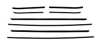 Window Guide Felt Kit for 1968 Chevy Camaro Coupe w/Special Ext. Door/Qtr Moldings, Deluxe Int. [8-PC Original Style Material]