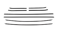 Window Guide Felt Kit for 1968 Chevy Camaro Convertible w/Special Ext. Door/Qtr Mldgs, STD Interior [8-PC Orig. Style Material]