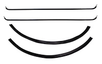 Window Guide Felt Kit for 1947-1950 Chevrolet & GMC Trucks, Original Style Material [4-Piece]