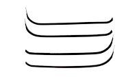 Window Guide Felt Kit for 1955-1959 (2nd Series) Chevrolet & GMC Trucks, w/o Vent Window, Original Style Material [4-Piece]