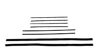 Window Guide Felt Kit for 1967-1972 Chevy & GMC Trucks, Blazer, Panel, Suburban w/o SS Bead, Original Style Material [8-Piece]
